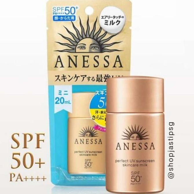 Jual 20ml Shiseido Anessa Japan Perfect UV Sunscreen Skincare Milk