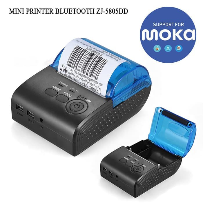 Jual Mini Printer Bluetooth Thermal Zj5805DD POS iOS Android Portable