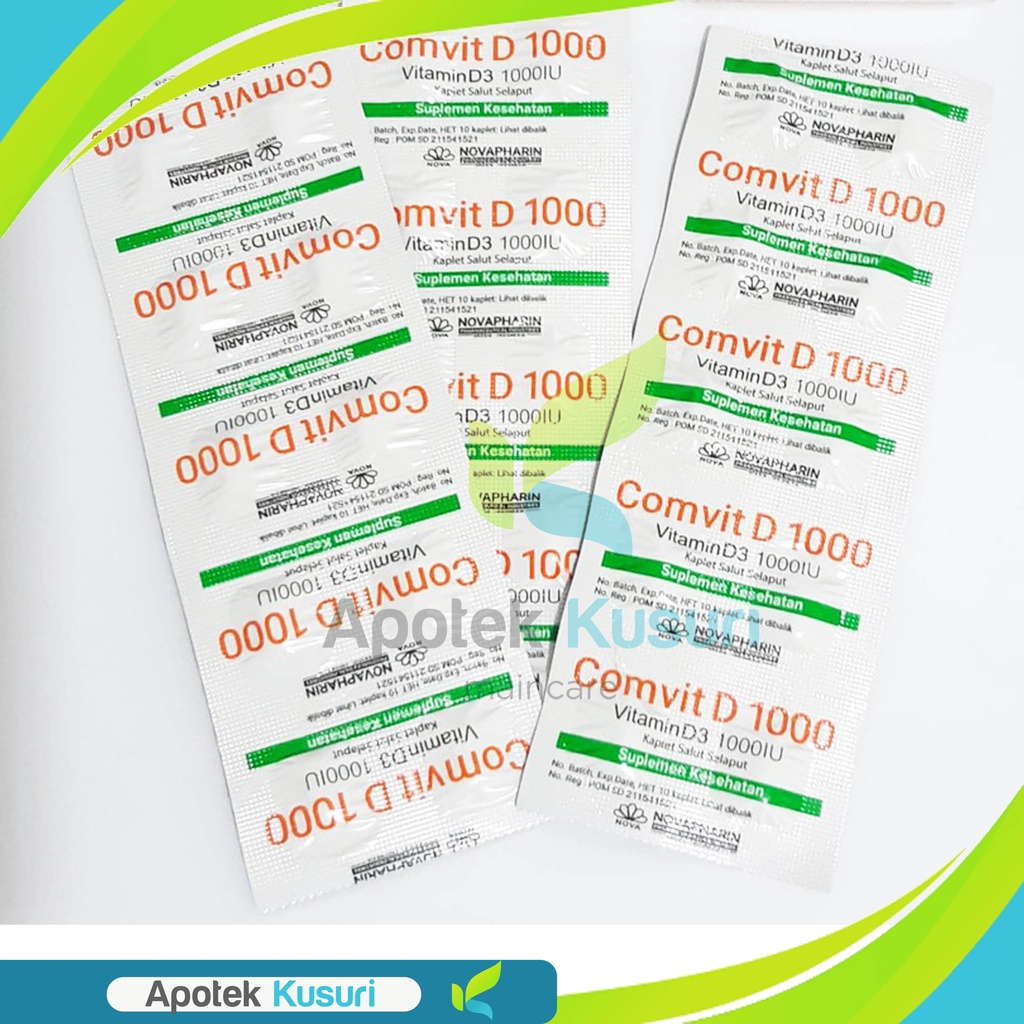 Jual Comvit D Box Kaplet Vitamin D Iu Vit D Nova Shopee Indonesia