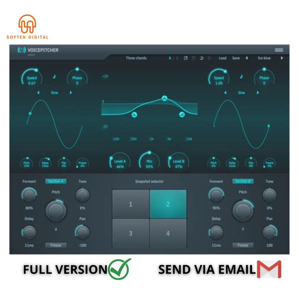 Jual ToneBoosters VoicePitcher 4 v4 VST Plugin dual voice pitch shifter