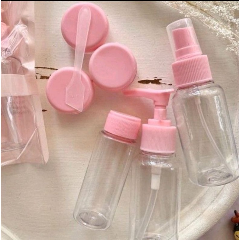 Jual 7 in 1 Travel Kit Set Bottle/set botol travelling | Shopee Indonesia