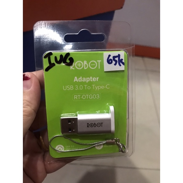Jual ADAPTER OTG ROBOT USB 3.0 TO TYPE C ORIGINAL | Shopee Indonesia