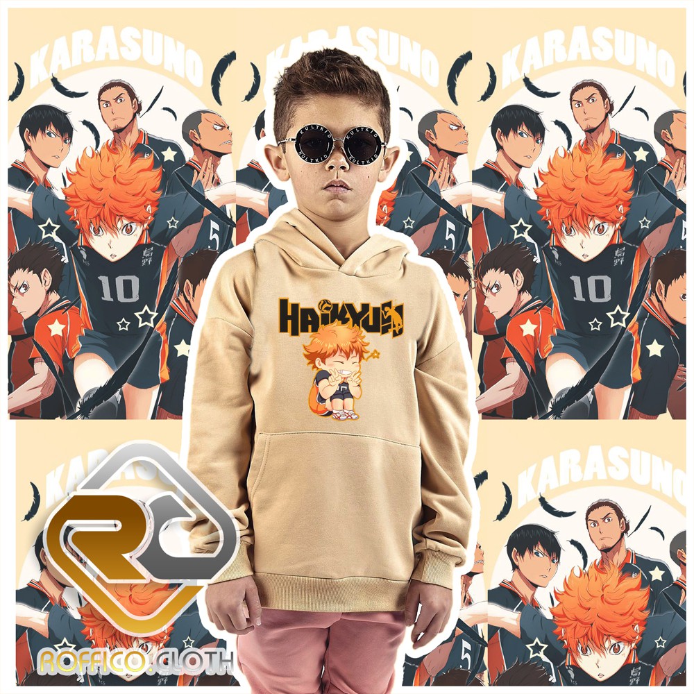 Jual JAKET HOODIE SWEATER ANAK Haikyuu Karasuno High School