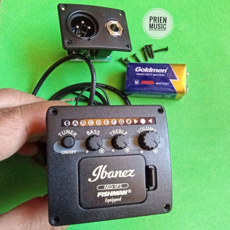 Jual Preamp akustik ibanez AEQSP2 with fishman sonicore pickup