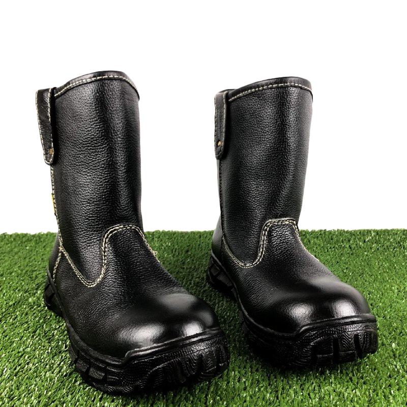 Jual Sepatu Safety Boots Proyek Kulit Sapi Asli Kerja Lapangan Septi ...
