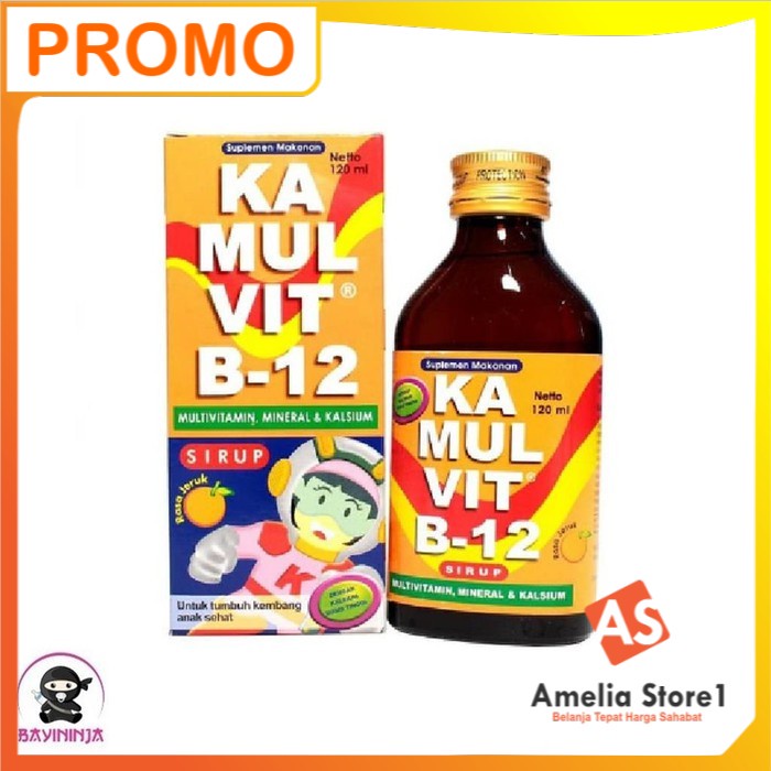 Jual Kamulvit B Multivitamin Syrup Rasa Jeruk Ml Shopee Indonesia