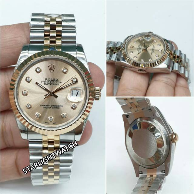 Jam rolex oyster perpetual datejust asli best sale