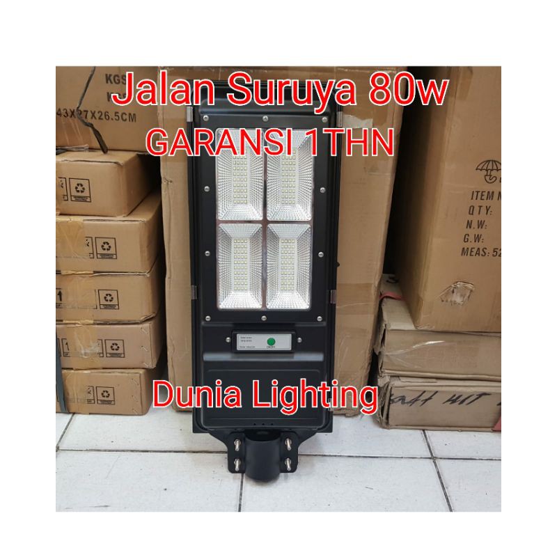 Jual LAMPU JALAN SOLAR CELL 80W PJU TENAGA SURYA 80WATT 80 WATT ...