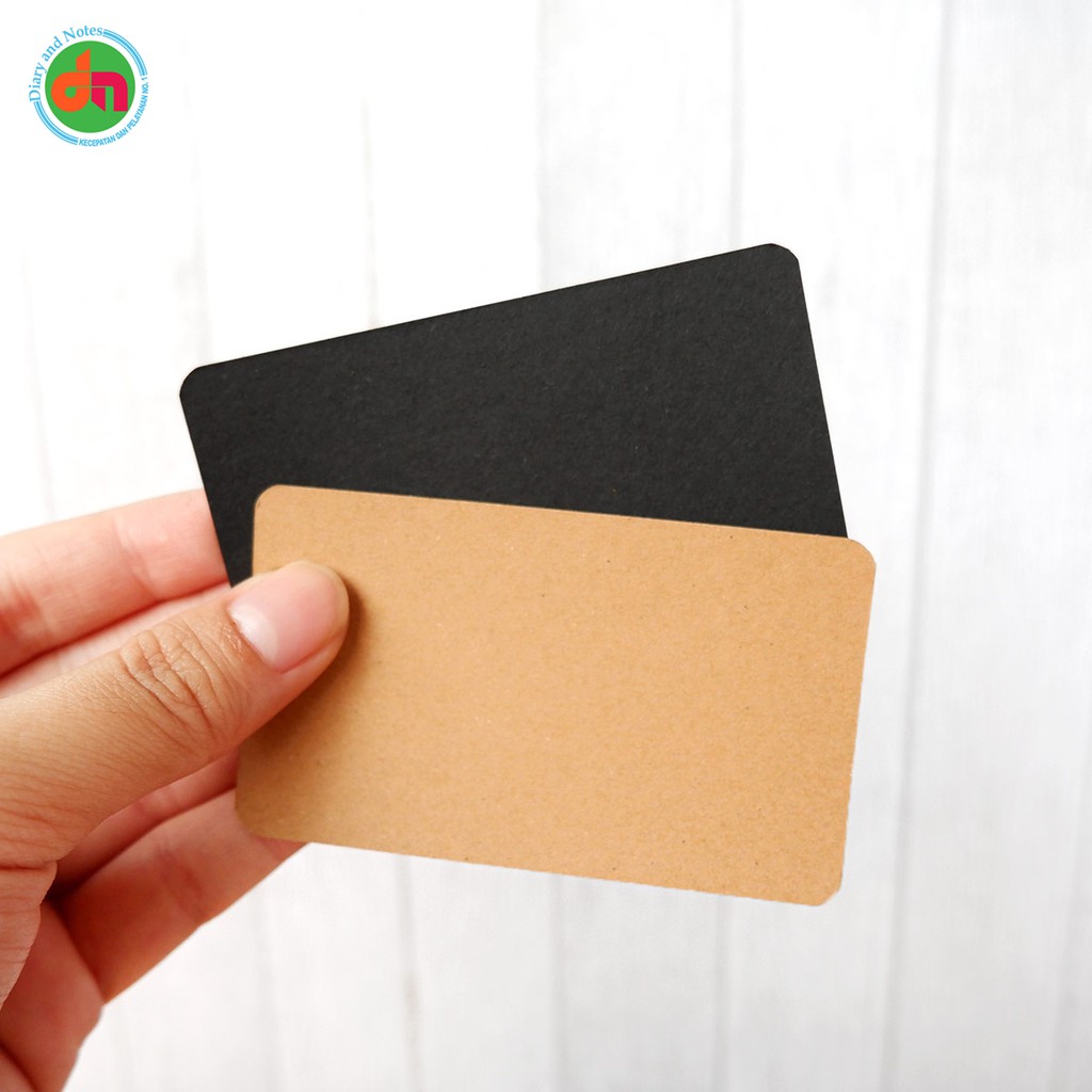 Jual Kartu Kosong untuk Catatan dan Saran Blank Kraft Paper Card Set ...