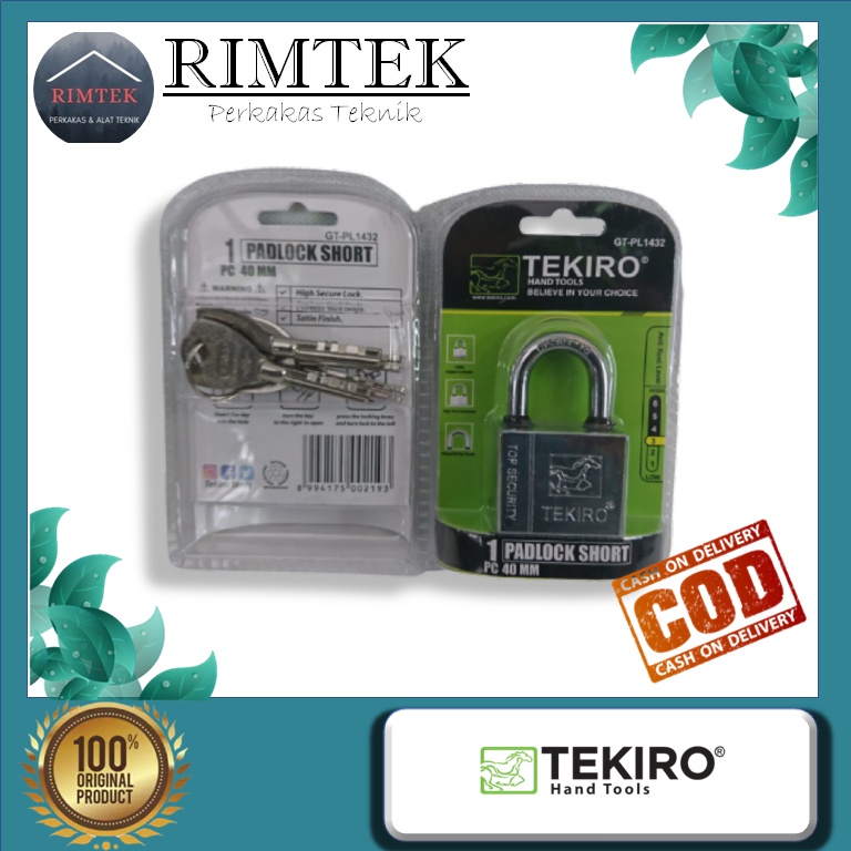 Jual Gembok Pendek Mm Tekiro Gembok Pendek Ukuran Gembok Stainless Steel Padlock Short