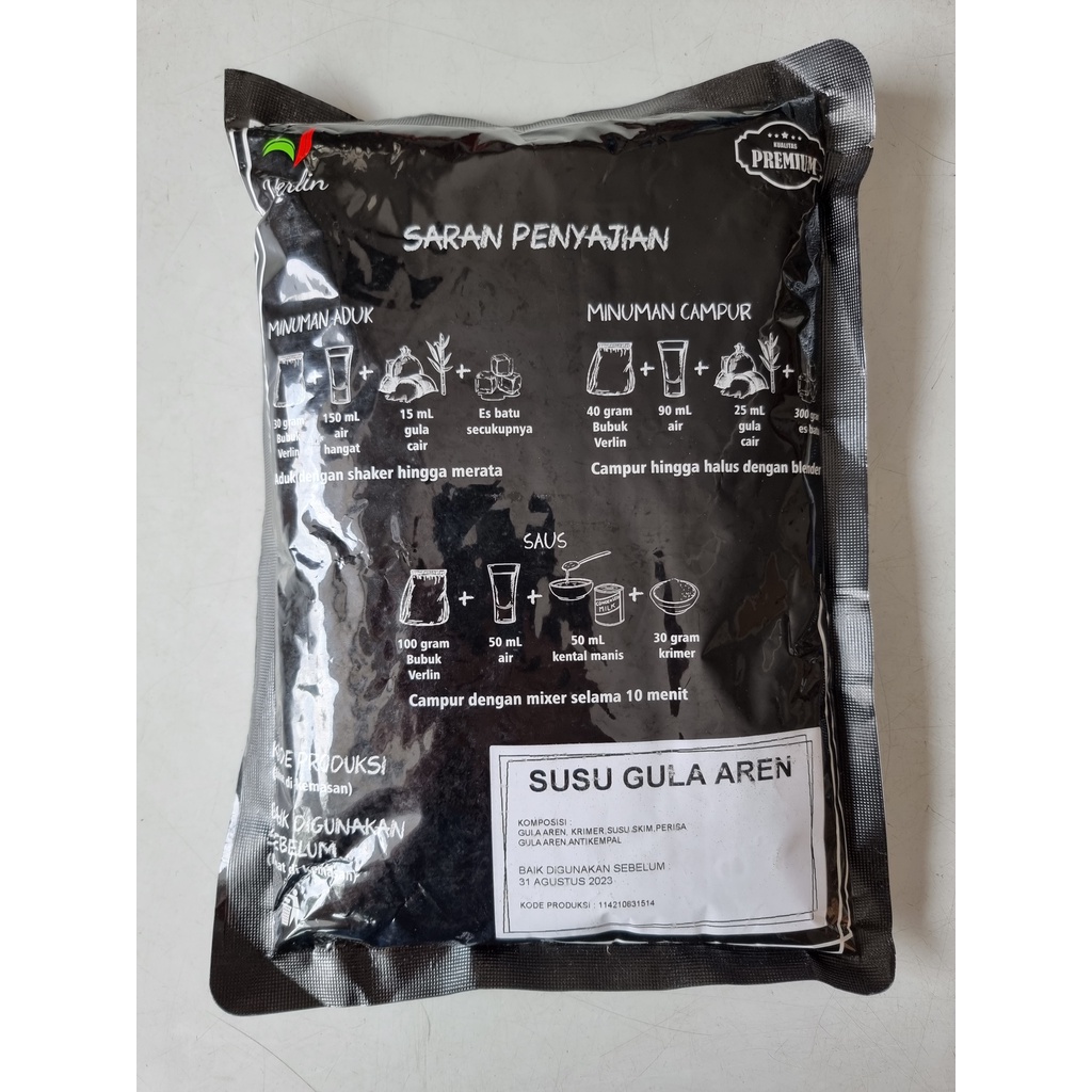 Jual NEW!! VERLIN Rasa SUSU GULA AREN MURAH Powder Drink Minuman Bubuk ...