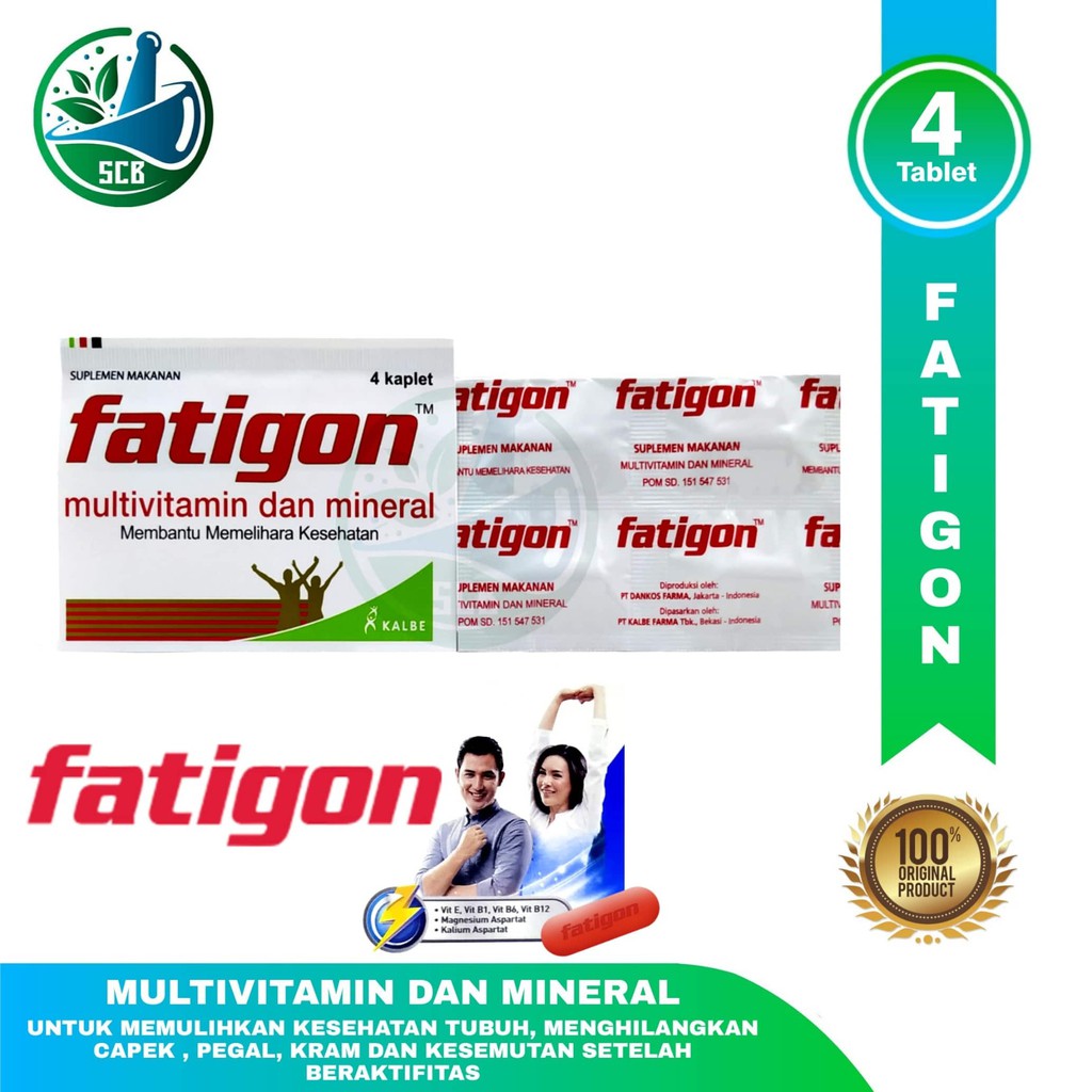 Jual Fatigon Strip (Putih) / Fatigon Multivitamin Dan Mineral | Shopee ...
