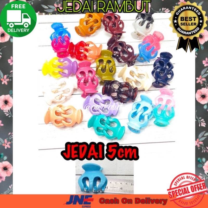 Jual Jedai Rambut Wanita Cewek Jepit Salon Murah Warna Ukuran 5cm ...
