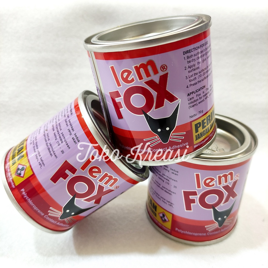 Jual Lem Fox kuning kaleng 70gr 100% Original | Shopee Indonesia