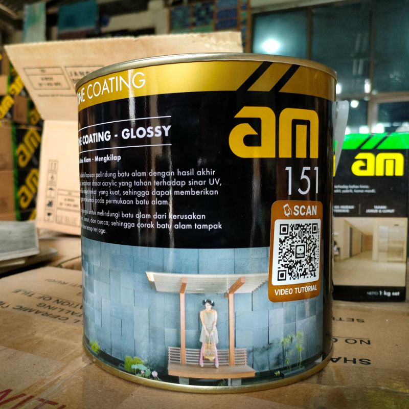 Jual Stone Coating Batu Alam Mengkilap AM 151 - Glossy 2,5 liter ...