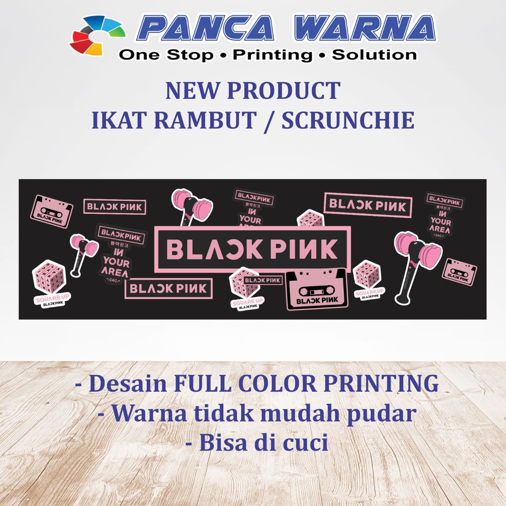 Jual Kuncir / Ikat Rambut Scrunchie Custom Seri KPOP Full Custom ...