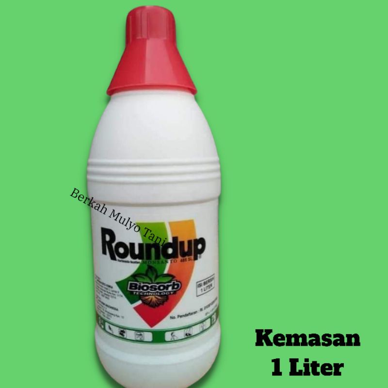 Jual Roundup/Round up 486 SL 1 Liter Herbisida Pembasmi Rumput Liar ...