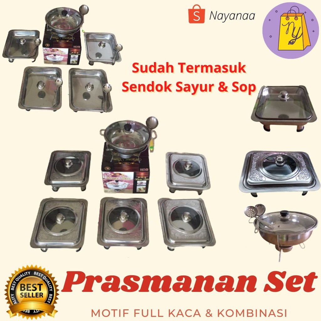 Jual SALE 8.8 !!! PRASMANAN SET - PRASMANAN STAINLESS | Shopee Indonesia