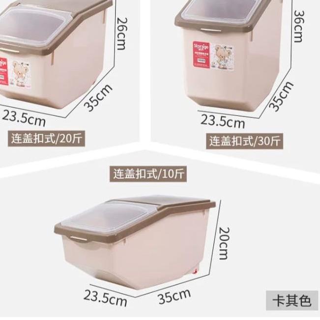 Jual Baru Container Plastik Rice Box Storage Tempat Penyimpanan Beras 5 ...