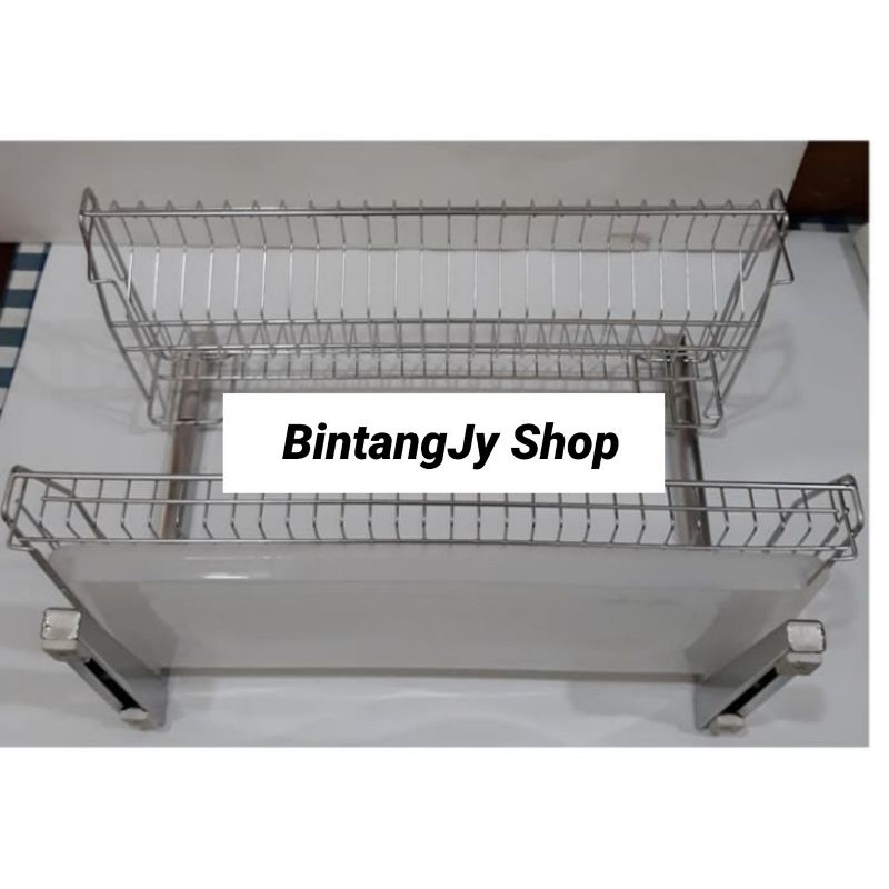 Jual rak piring/rak pengering piring 2 tingkat stenlis steel | Shopee ...