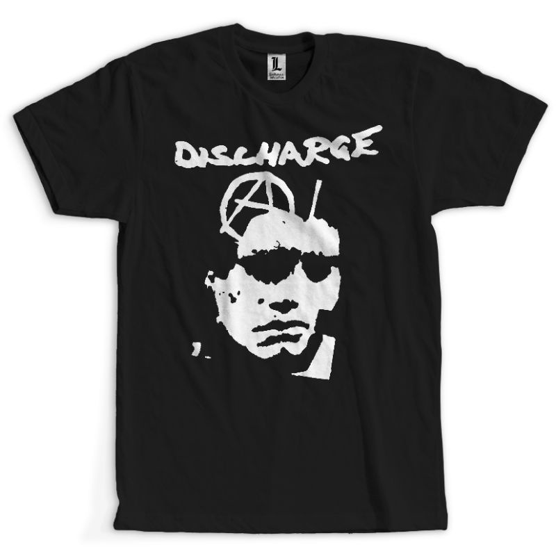 T-shirt Discharge Punk - Unisex Gildan 5000, Coton, Impression Graphique, NEUF Avec étiquettes
