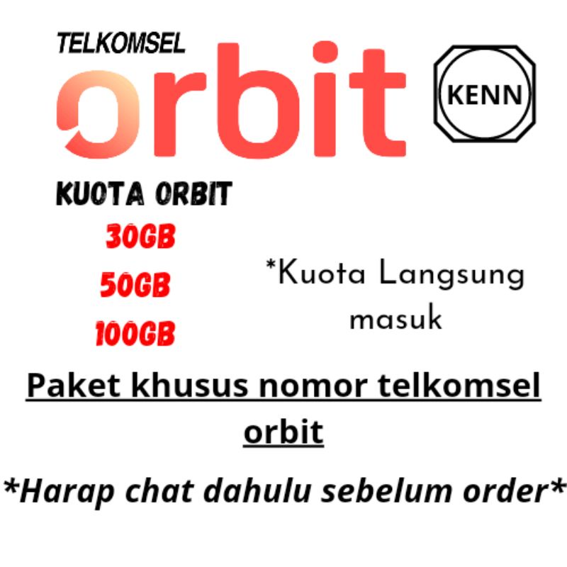 Jual Paket Data Kuota Telkomsel Orbit | Kuota Orbit Murah | Shopee ...