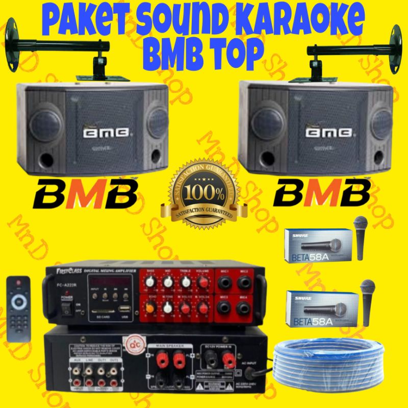 Jual PAKET KARAOKE BMB SET TOP SPEAKER 8IN CS 750R ORIGINAL | Shopee ...