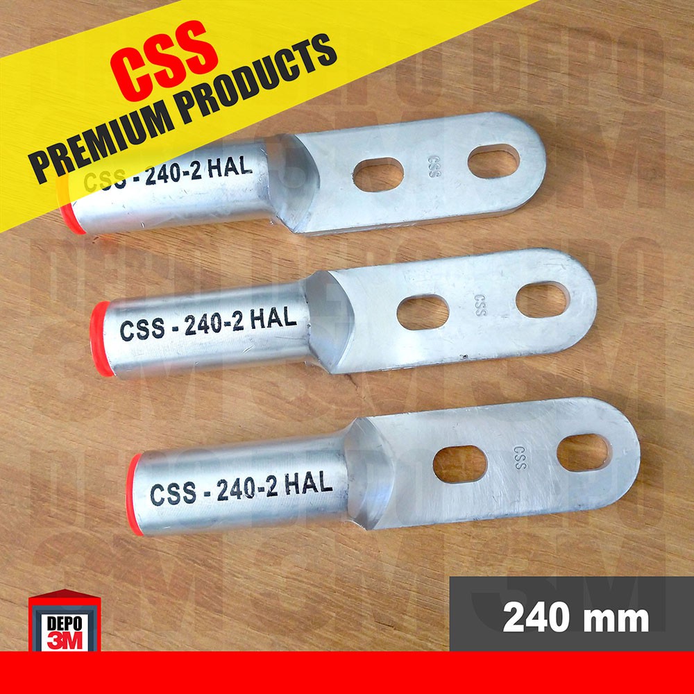 Jual Cable Lug | Skun Kabel Alumunium CSS 240mm 2 Lubang | Shopee Indonesia