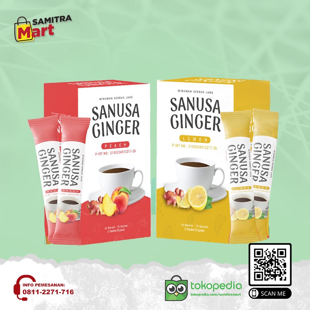 Jual Sanusa Ginger Box Isi 10 Sachet | Shopee Indonesia