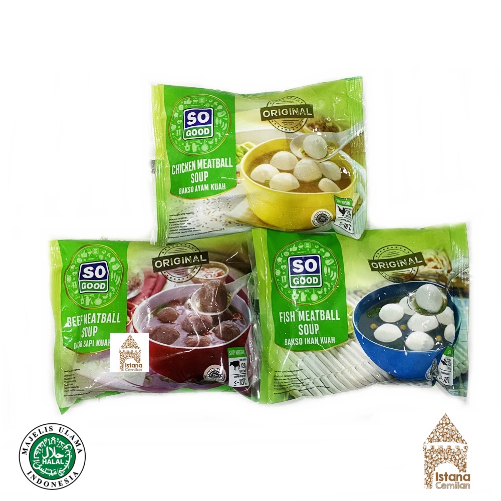 Jual So Good Baso Bakso Ayam Ikan Sapi Kuah Bumbu Halal 120