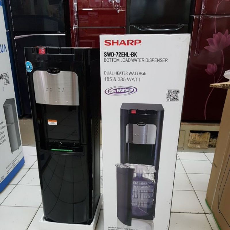 Jual Dispenser Sharp Galon Bawah Swd Ehl Bk Bottom Loading Dispenser Galon Bawah Shopee