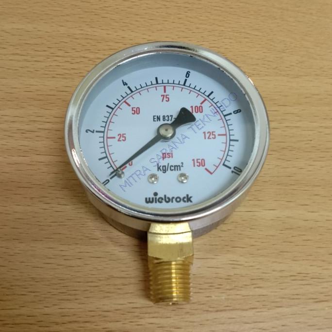 Jual Pressure Gauge Stainless 2 1/2 Inch 10 Bar ( Kg/Cm ) 150 Psi ...