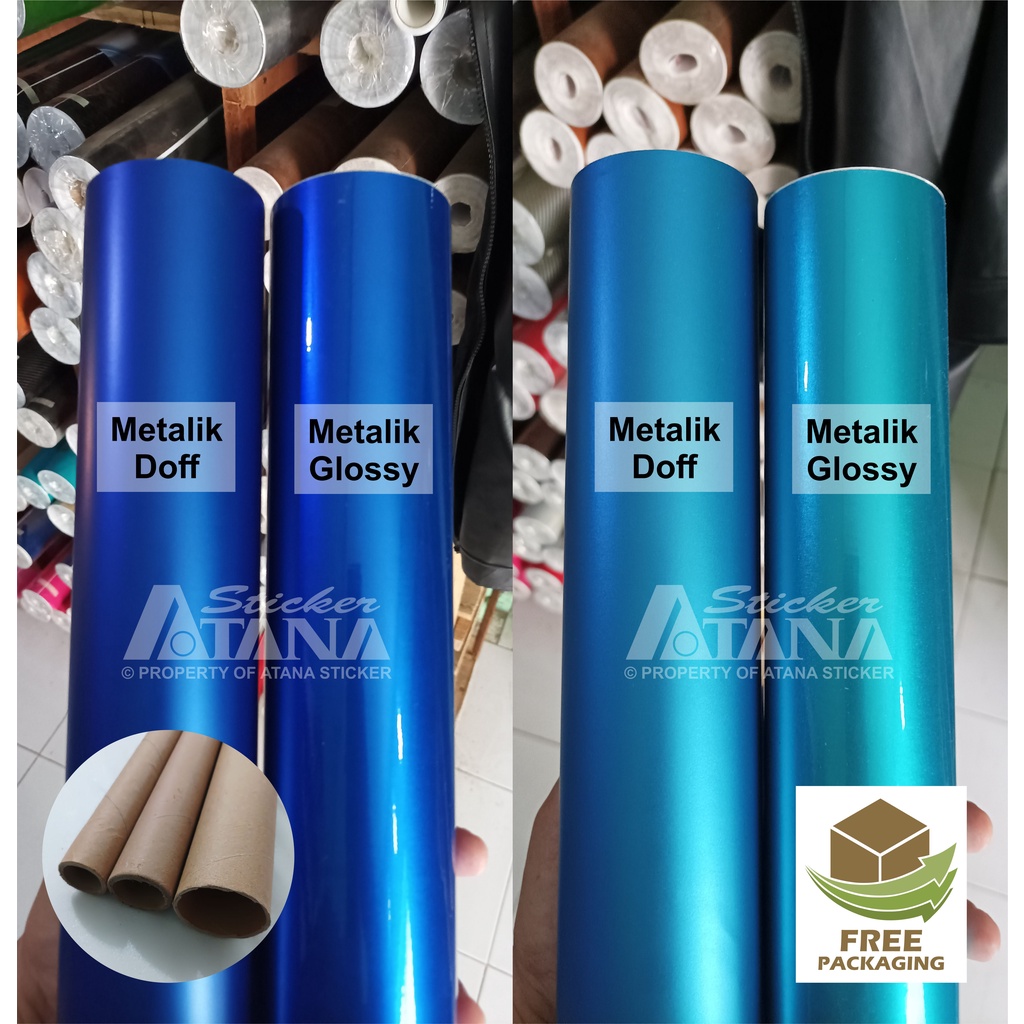 Jual Skotlet Biru Metalik Doff Glossy Scotlet Dop Gloss Metallic Satin