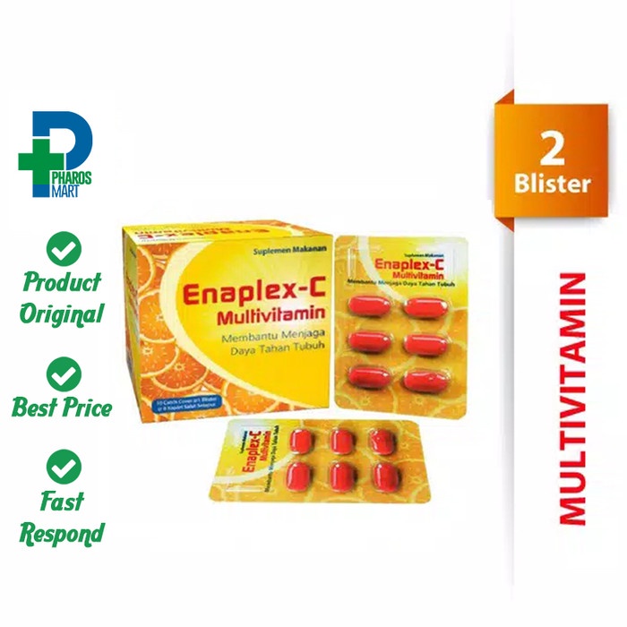Jual EnaplexC Vitamin C & B Complex Jaga Daya Tahan Tubuh 2 Blister6