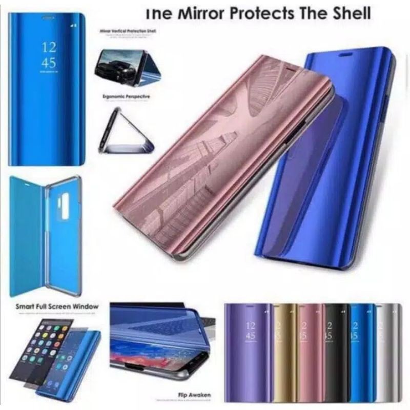 Jual A32 A52 A72 Samsung mirror flip case premium quality Shopee