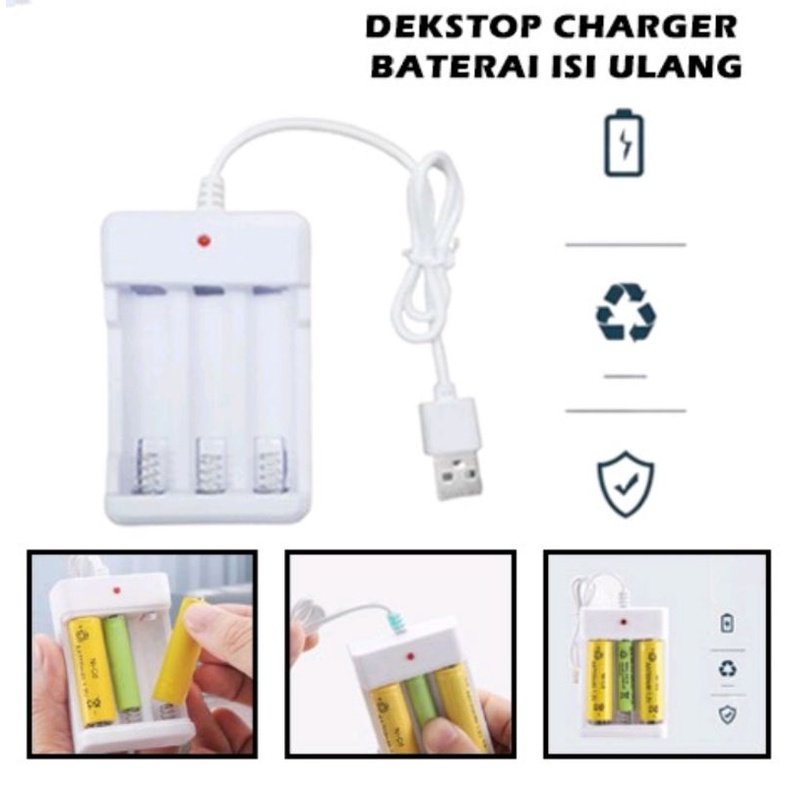 Jual Desktop Charger Baterai Isi Ulang Slot A A Aa Aaa Rechargeable