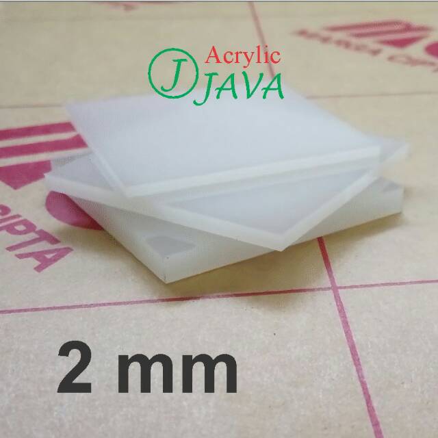 Jual Custom Acrylic Laser Cutting 2 Mm Putih Susu Akrilik Lembaran