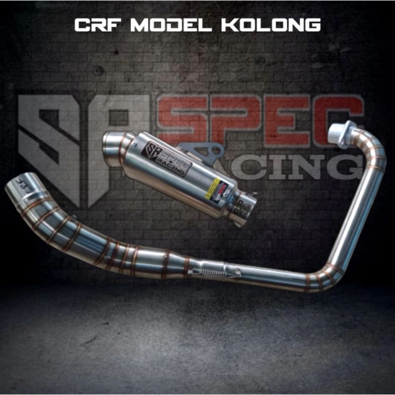 Jual knalpot racing kolong crf klx wr155 original spec racing sr j1  Shopee Indonesia