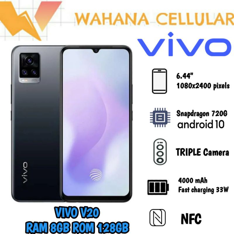 HP VIVO V20 RAM 8/128GB GARANSI RESMI VIVO V 20 8/128 GB