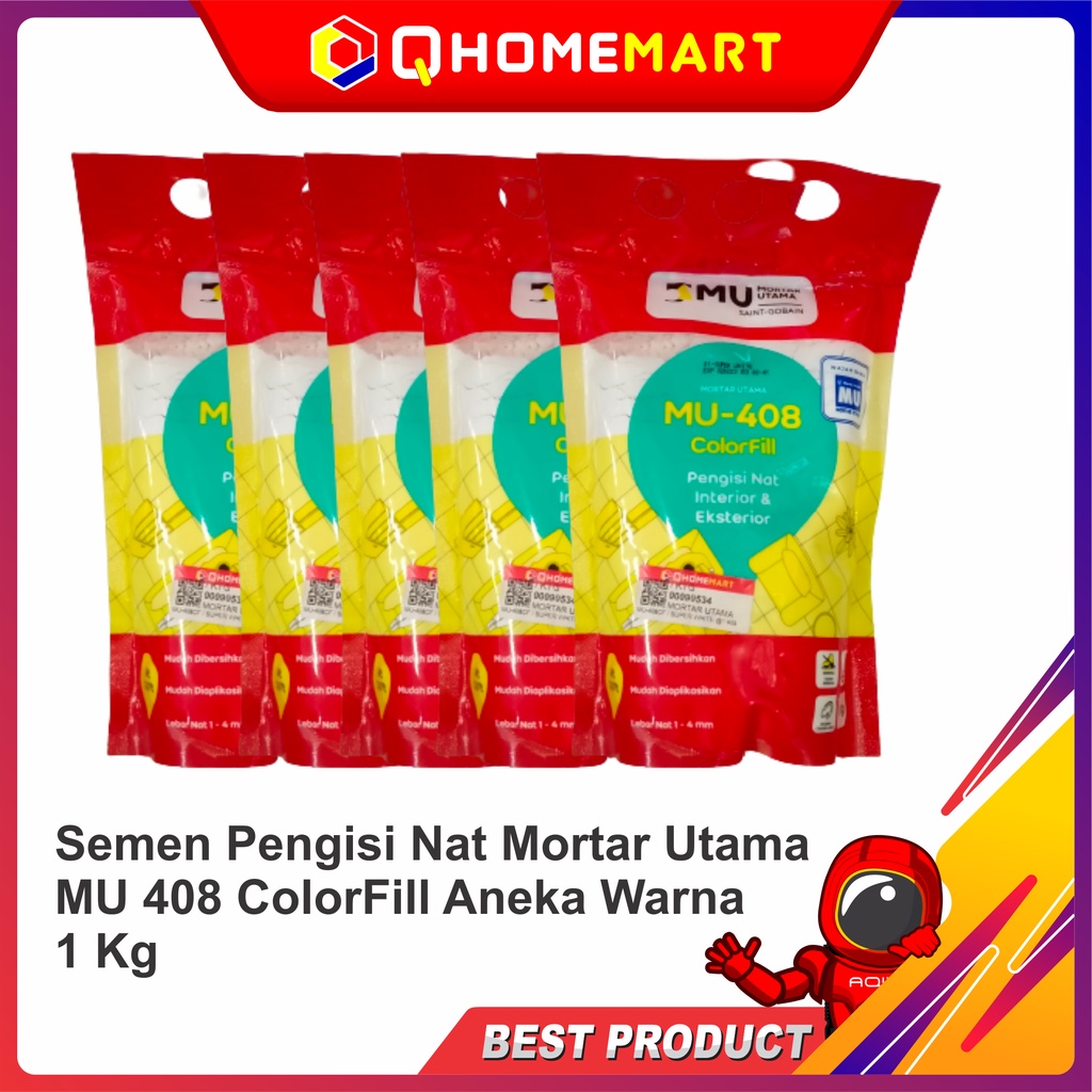 Jual Semen Pengisi Nat Mortar Utama MU 408 ColorFill Aneka Warna 1 Kg ...