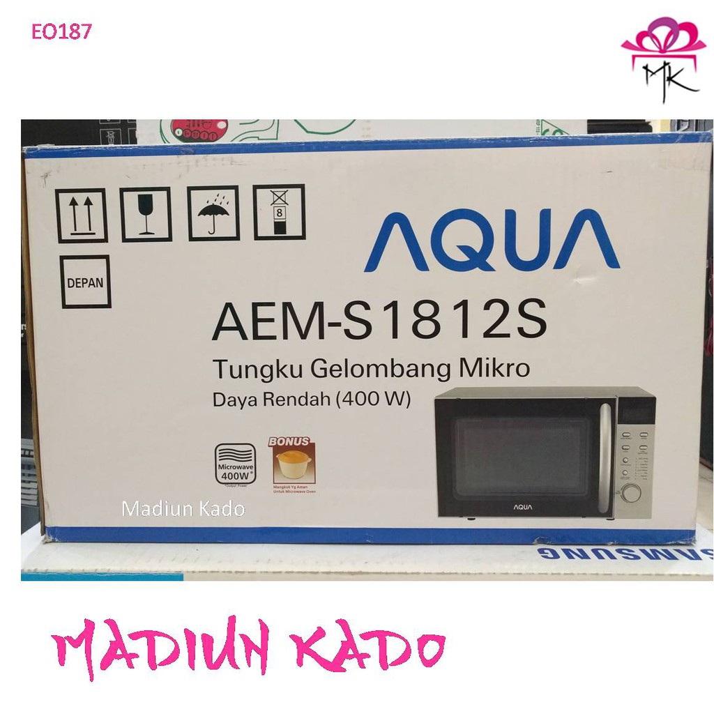 Jual Microwave Aqua AEMS1812S Kapasitas 17 Liter 400 Watt Shopee Indonesia
