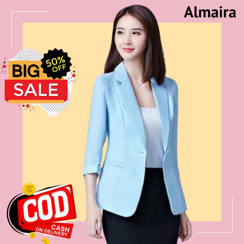 Jual Blazer Wanita Formal Jas Wanita Jas Kantor Wanita Side Suit