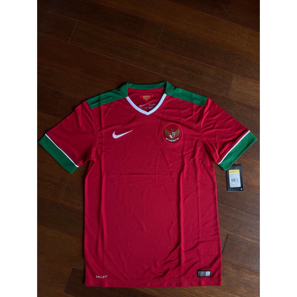 Jual Jersey Timnas Indonesia 2014 2018 Home Original Nike size S Shopee Indonesia