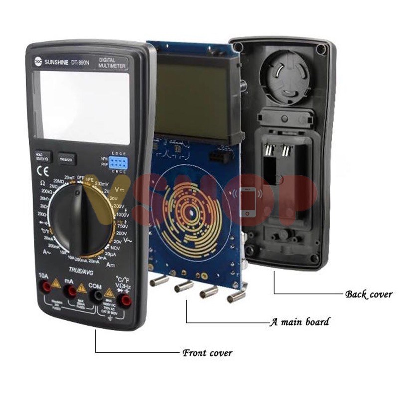 Jual MULTITESTER DIGITAL - MULTIMETER SUNSHINE DT-890N | Shopee Indonesia