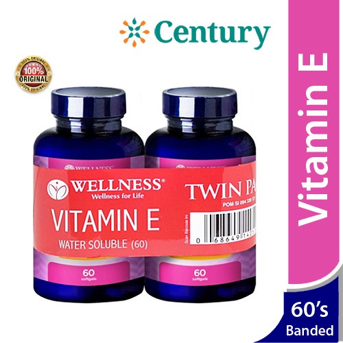 Jual Wellness Vitamin E 400 IU 60 Kapsul (Banded isi 2 Botol)/Daya