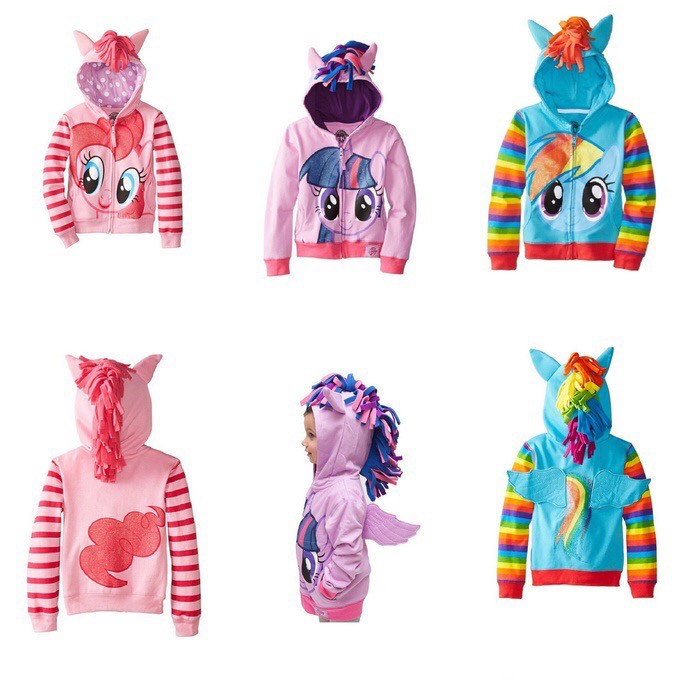 Jual Jaket Anak My Little Pony Rainbowdash Twilight Sparkle Pinky