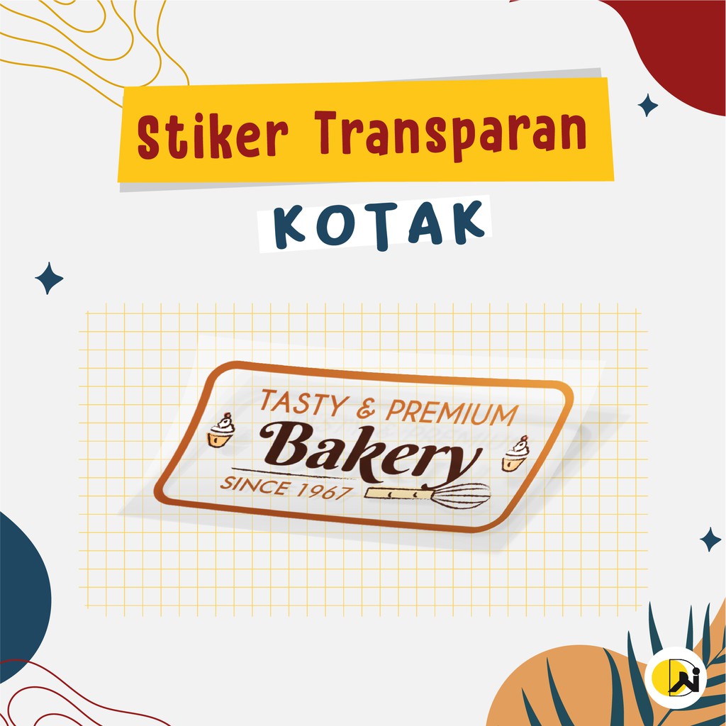 Jual Stiker Label Transparan Kotak | Shopee Indonesia
