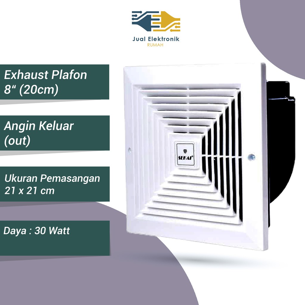 Jual Exhaust Fan Ceiling Plafon 8 inch Sekai MVF 893 Harga Terbaik