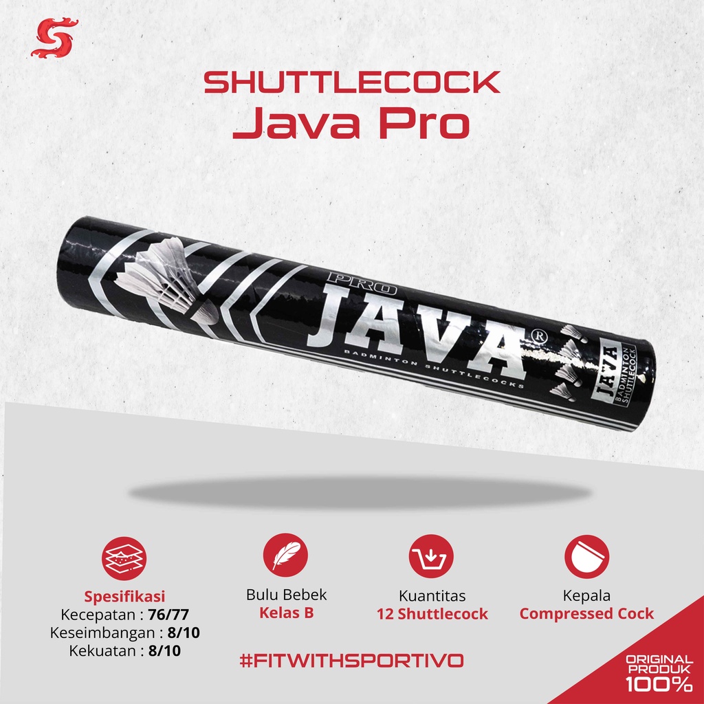 Jual Sportivo Java Shuttlecock Badminton Kok Bulutangkis Pro