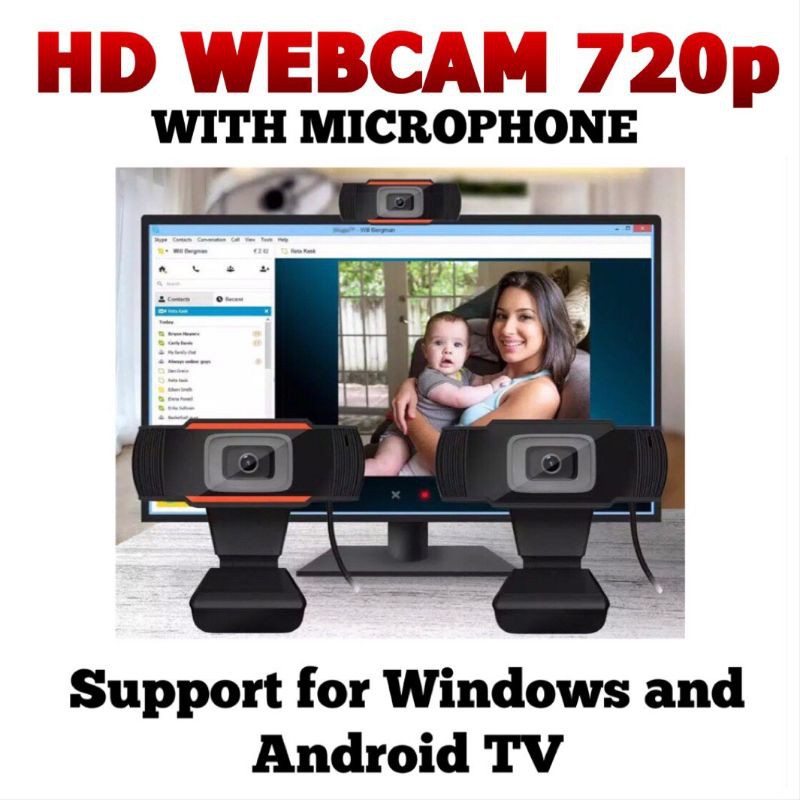 Jual HD WEBCAM 720p With Microphone ( Pengganti Logitech C170, C270